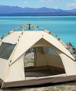 Family Camping Tent for 4-5 People Waterproof Instant Setup Outdoor Use