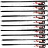 Durable 12-Pack Rebar Stakes for Tents and Canopies 18 Inch Steel 3