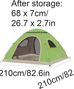 Automatic Spring Tent for 3-4 Person Outdoor Camping Portable Use 2