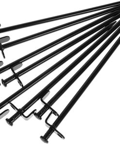 VICASKY 8pcs 30cm Steel Tent Stakes for Camping Hiking Outdoor Use