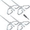 Heavy-Duty Rebar Stakes 4-Pack for Tents and Canopies Stability 3