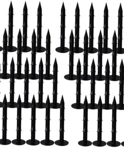 100 Black Ground Nails for Outdoor Tents Greenhouse Camping Use