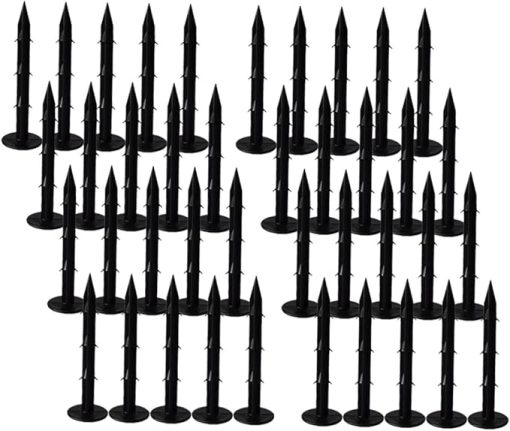 100 Black Ground Nails for Outdoor Tents Greenhouse Camping Use