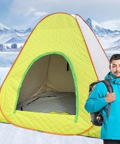 Portable Winter Camping Tent for 2 People Waterproof and Windproof 2