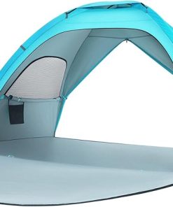 Sun Shade Canopy Tent 190t Polyester with 4 Ventilated Walls Blue