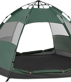 MoNiBloom 1-2 Person Waterproof Instant Camping Dome Tent Olive Green