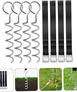 Heavy Duty Ground Peg Set for Camping and Trampoline Use 2