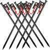 UPKOCH 14cm Plastic Tent Stakes Set for Camping and Gardens 20pcs 4