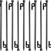 60 Pcs Heavy Duty Lawn Pegs Galvanized Garden Stakes for Outdoor Use 4