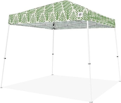 E-Z UP Sprint Palm Print, 10' x 10', White Frame, Fern - Image 2
