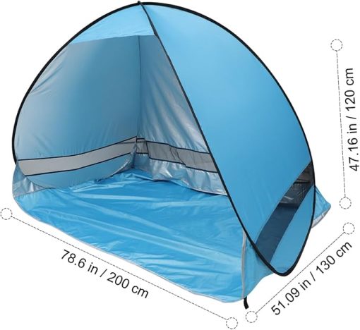 Foldable Beach Canopy Tent for Family Picnics and Outdoor Activities - Image 2