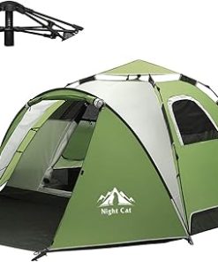Night Cat Pop Up Tent with Self-Inflating Pad and Sleeping Bag 2