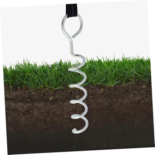Heavy Duty Spiral Dog Stake Kit with Pointed Heads for Camping - Image 2
