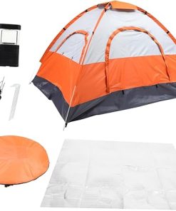 VOSAREA Packable Beach Shelter Tent with Mesh Ventilation Windows