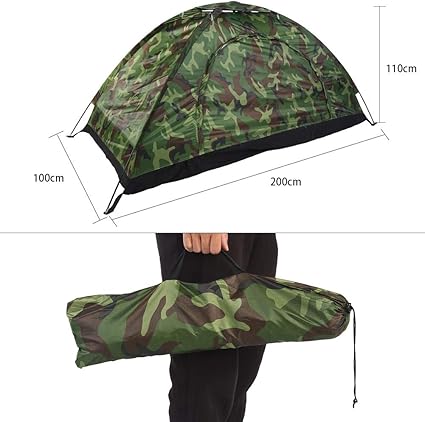 Camouflage Waterproof Outdoor Tent for Camping and Hiking Gear 2 Camouflage Waterproof Outdoor Tent for Camping and Hiking Gear - Image 2