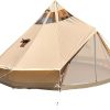 OMNICORE DESIGNS Venture 6 Person Cabin Tent with Canopy – 10′ x 7′ Tent / 10′ x 7′ Canopy Shelter 4