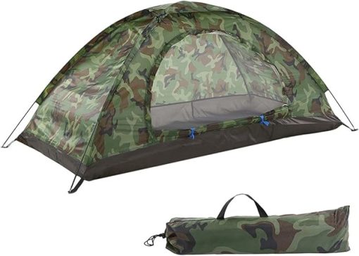 1-2 Person Camping Dome Tent with Carry Bag Easy Setup Under 10 Mins