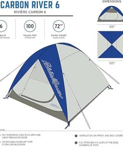 Eddie Bauer Carbon River 6 Tent in Island Blue for Outdoor Camping 2