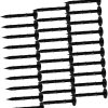 120 Black Plastic Ground Pegs for Tent Fixing and Outdoor Use