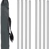 Tent Pole Support Frame Kit 2pcs Universal Camping Tarp Poles 115cm 3
