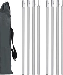 Tent Pole Support Frames Kit Adjustable 2 Meter Aluminum Alloy Rods
