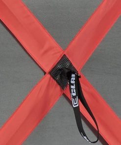 Clam 14200 Polar Trailer Quick-Set Escape Sport Screen Shelter Red White 2