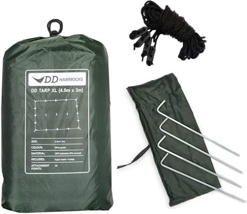DD Hammocks DD Tarp S Olive Green 9ft x 5ft Durable Shelter