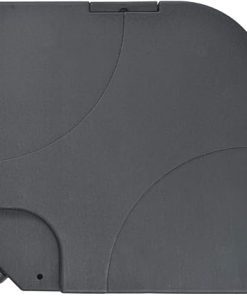 Portable Parasol Base Stabilizes with Sand or Water, Lightweight Black 2