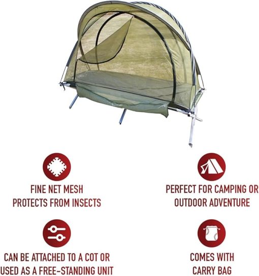 Rothco Mosquito Net Tent Free Standing for Outdoor Protection - Image 2
