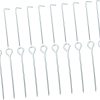 50pcs U Shaped Metal Ground Pegs for Landscape Lawn Stakes Camping 3
