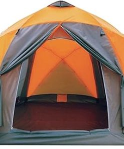 Double Layer 3 Door 6 Corner Camping Tent for Outdoor Adventures
