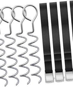 Galvanized Tent Ground Pegs Set for Easy Insertion Dog Anchors