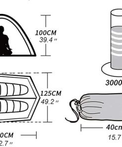 Lightweight 2-Person Waterproof Backpacking Tent for Hiking Camping 2