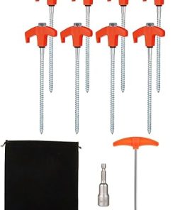 8Pcs Hexagon Socket Tent Pegs for Camping and Hiking Canopies