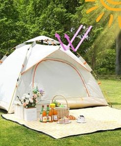 Lightweight Waterproof Pop-Up Camping Tent for 2-3 People Outdoors 2