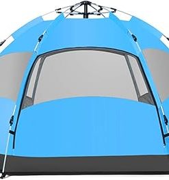 Automatic 3-4 Person Camping Tent for Hiking and Beach Use