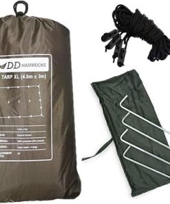 DD Hammocks – DD Tarp XL – Coyote Brown (15ft x 10ft) – 100% Waterproof Lightweight & Multifunctional Rainfly Extra Large Tarp Tent Shelter for Camping Bushcraft & Hiking Adventure