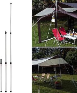 Camping Tent Pole Thicken Aluminum Alloy Support Rods for Outdoor Use 2