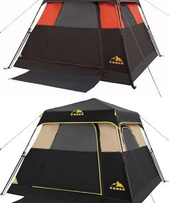 Instant Setup Family Camping Tent for 3 to 6 People Weatherproof