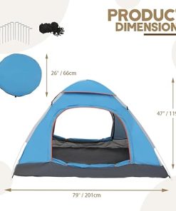 Portable 2 Person Dome Tent Waterproof for Camping Beach Park Hiking 2
