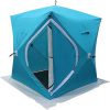 4 Person Dome Camping Tent 7.87×7.87ft Quick Setup 2 Doors Brown Gray 3