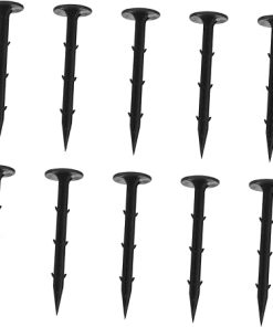 KESYOO 100 Pcs Plastic Tent Nails Ground Stakes for Camping Garden