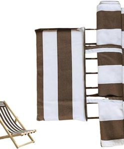 Replacement Fabric for 45×17 Sling Chair Heavy Duty Canvas Light Brown 2