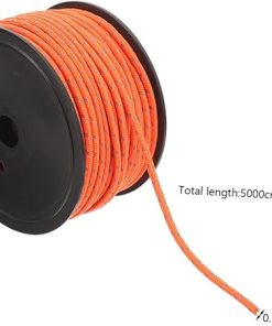 Totority 50m Reflective Camping Ropes 5mm Marine Tent Cord Tightener 2