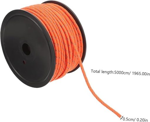 Totority 50m Reflective Camping Ropes 5mm Marine Tent Cord Tightener - Image 2
