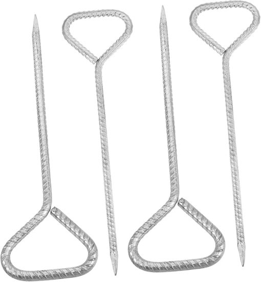 Strongest Steel Tent Stake Set 4 Pcs for Camping and Weddings