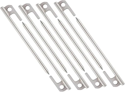 Stainless Steel Camping Tent Stakes Easy to Use Ground Nails Outdoor