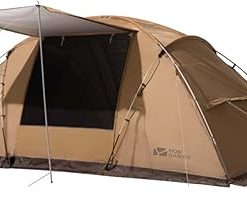 MOBI GARDEN 4-Person Family Tent with Two Bedrooms and Large Space