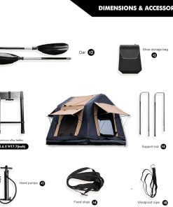 Inflatable Roof Top Tent for Comfortable Elevated Camping and Quick Setup 2