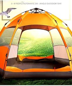 Large Waterproof Hexagonal Tent for Travel and Camping Automatic Open 2